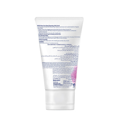 Nivea Rose Care Deep Cleansing Daily Scrub 150ml