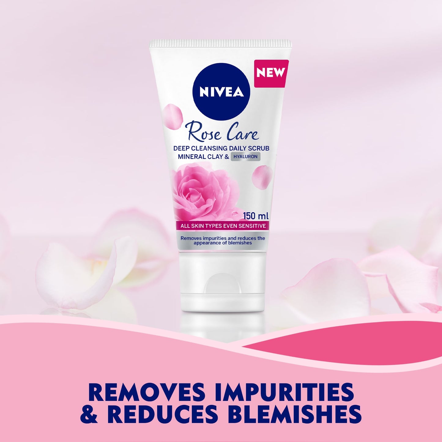 Nivea Rose Care Deep Cleansing Daily Scrub 150ml