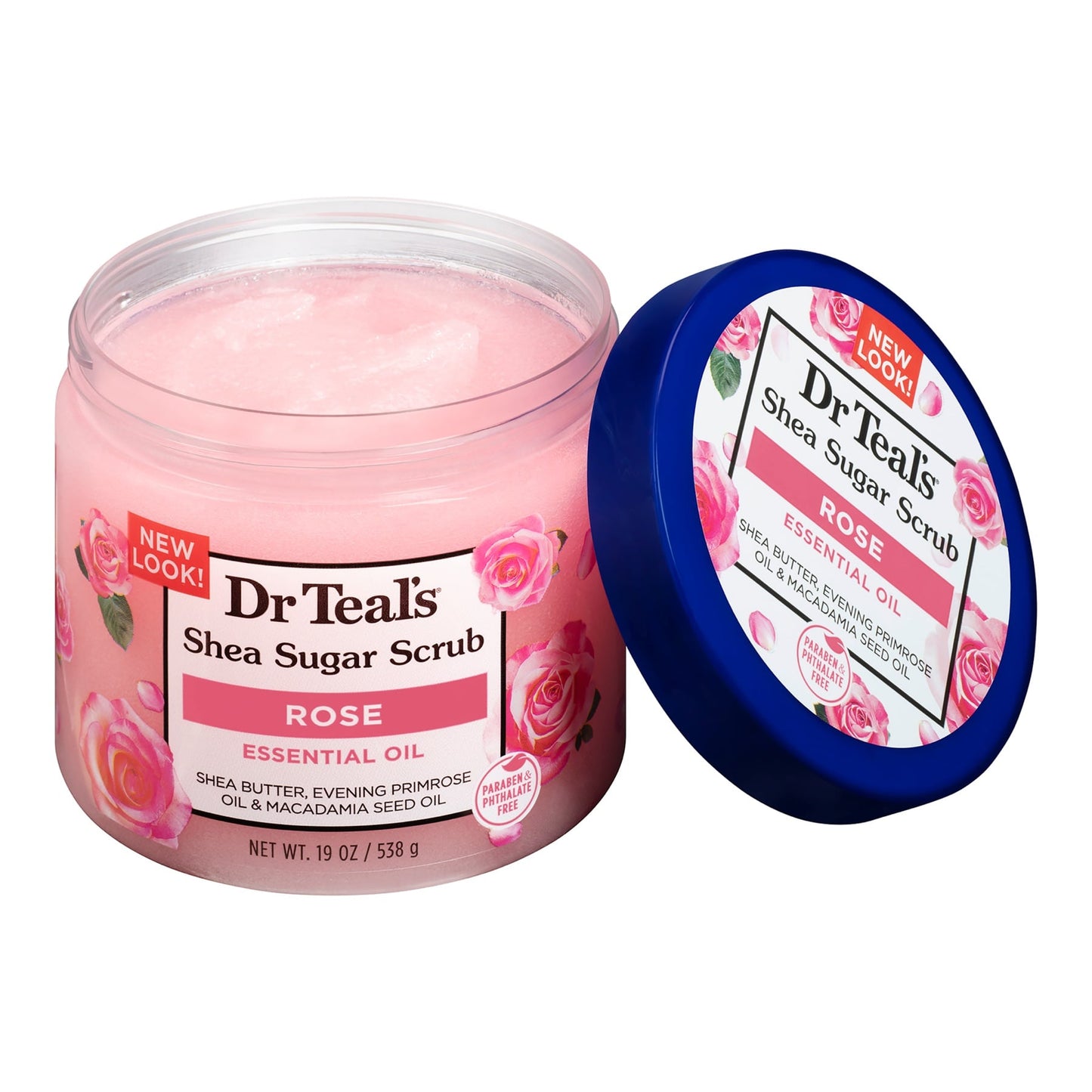 Dr Teal's Shea Sugar Rose Body Scrub 538g