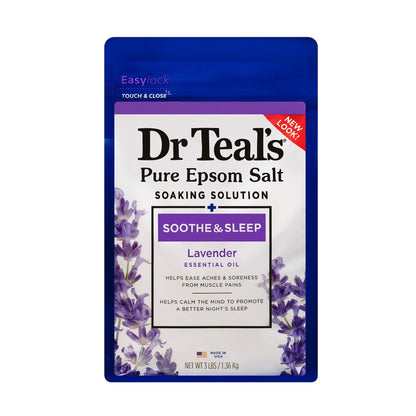 Dr Teal's Epsom Bath Salt Lavender 1.36Kg