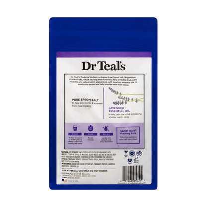 Dr Teal's Epsom Bath Salt Lavender 1.36Kg