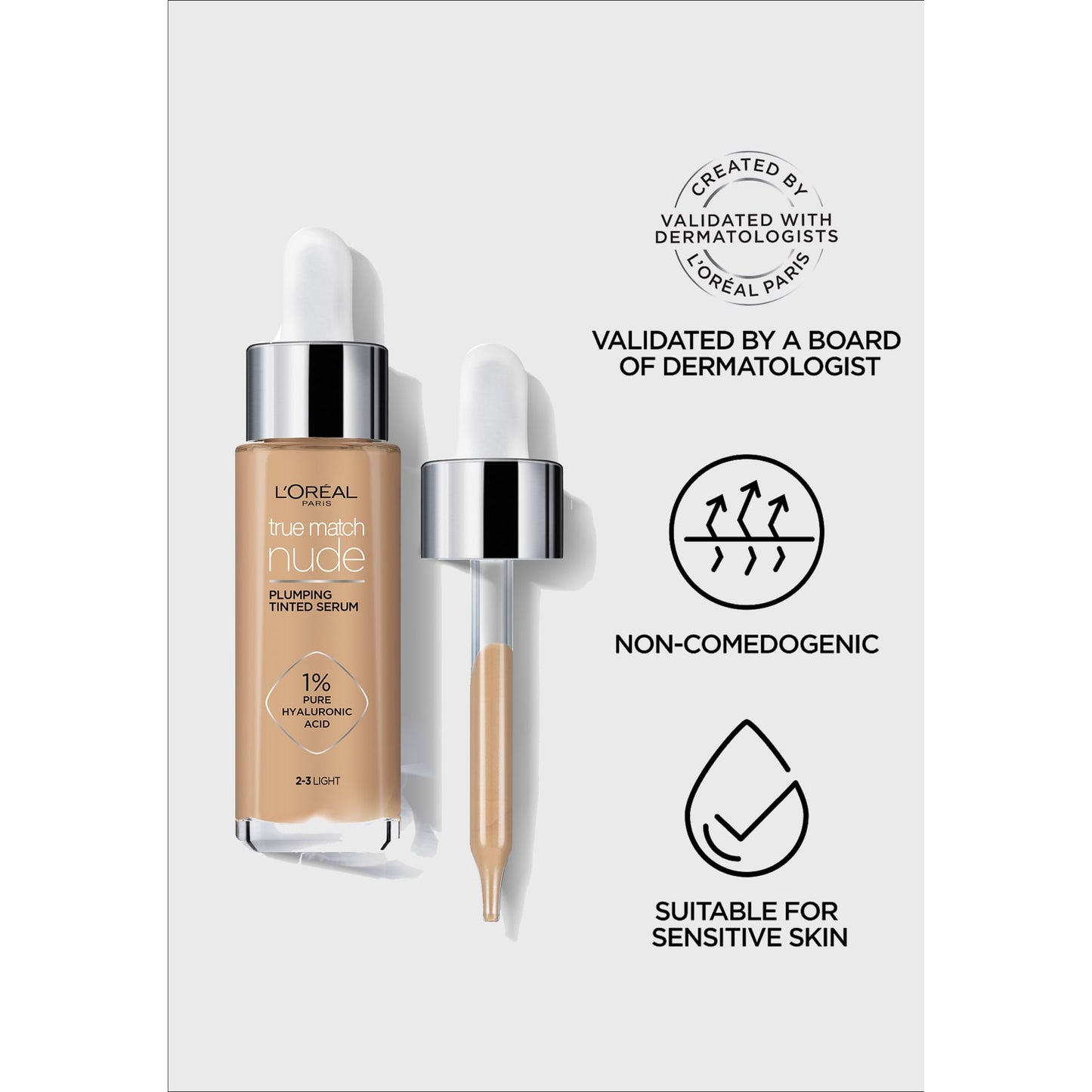 L'Oreal Paris True Match Nude Plumping Tinted Serum Foundation Medium
