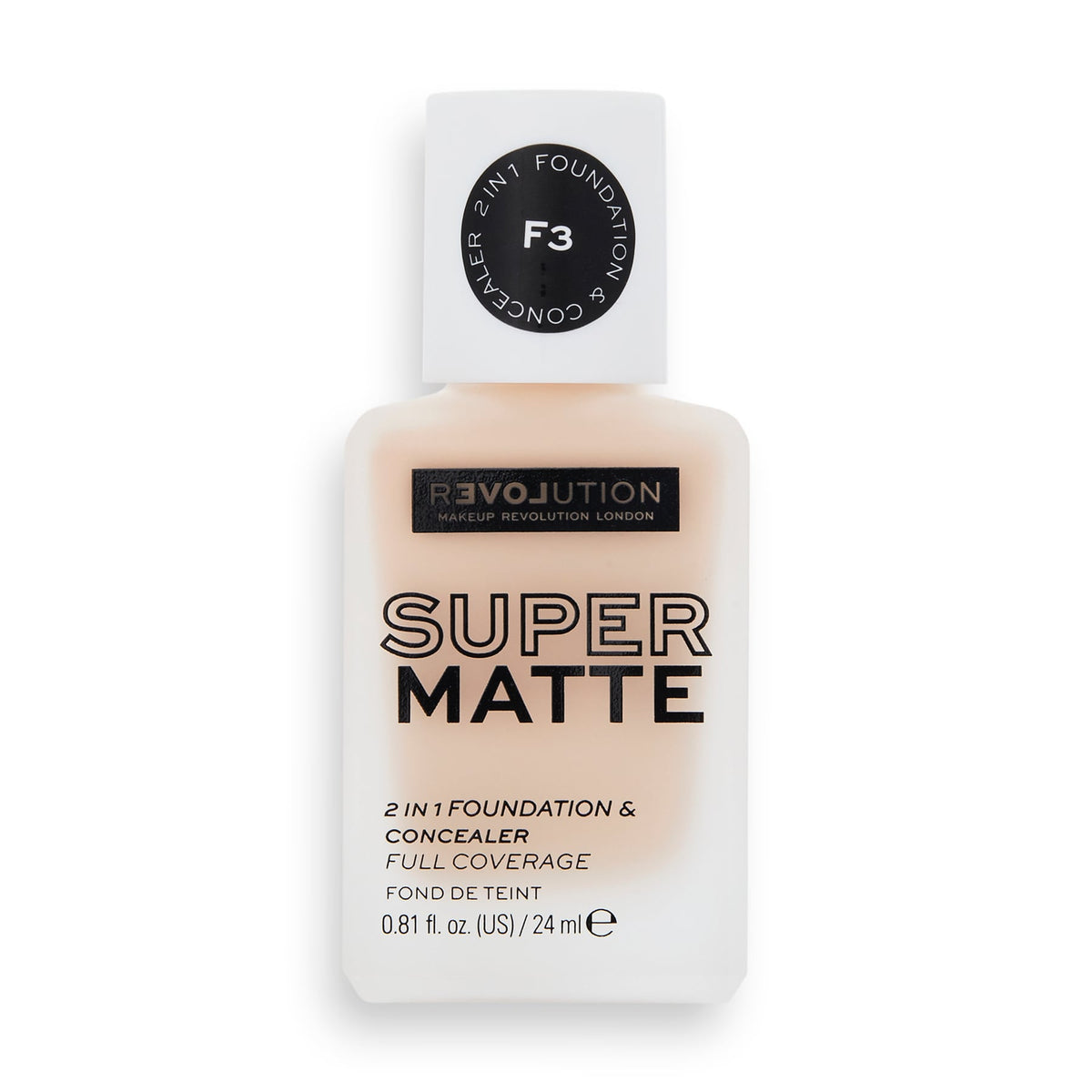 Relove by Revolution  Supermatte Foundation F3|24ml