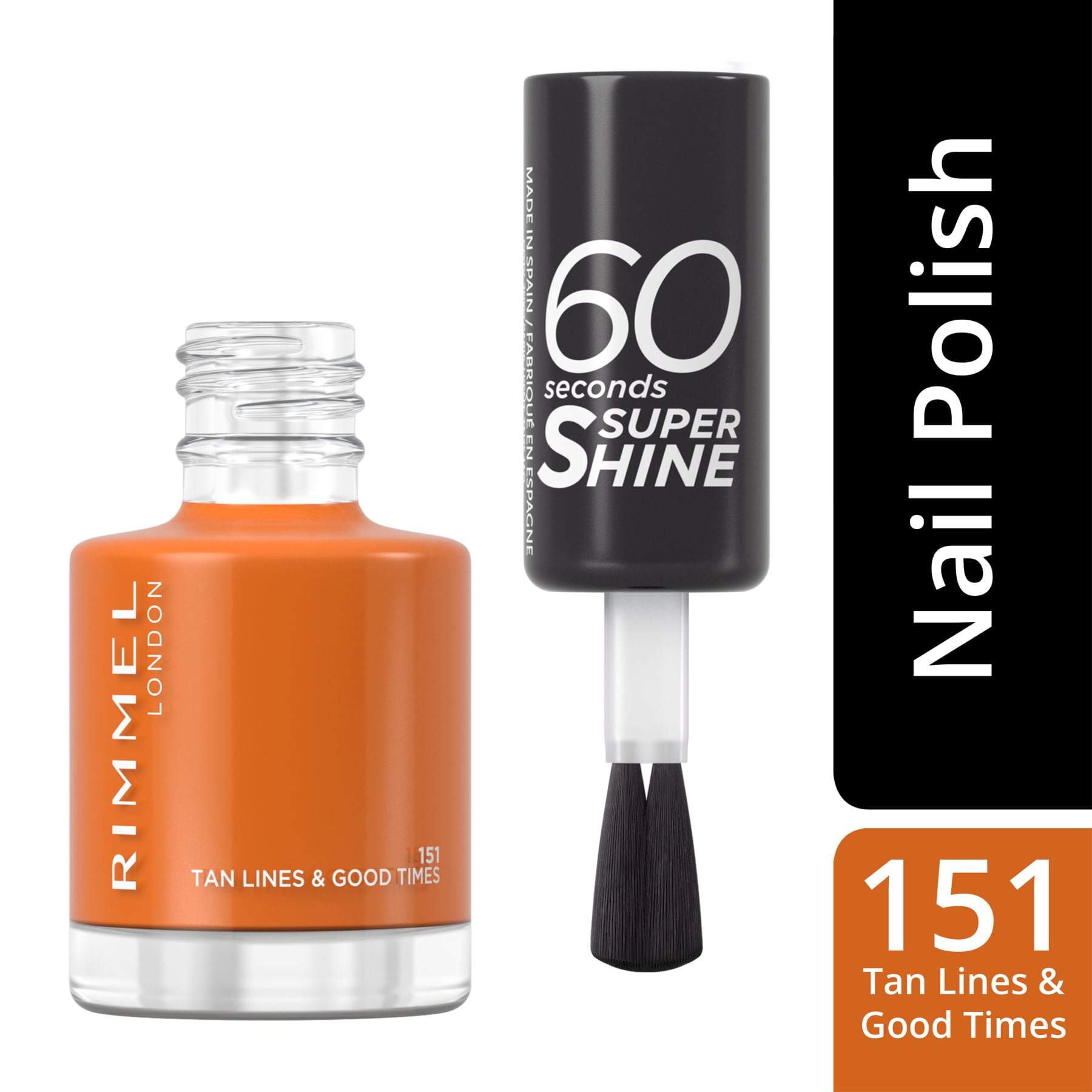 60 Seconds Super Shine Nail Polish 8ml 151 Tan Lines & Good Times|8ml