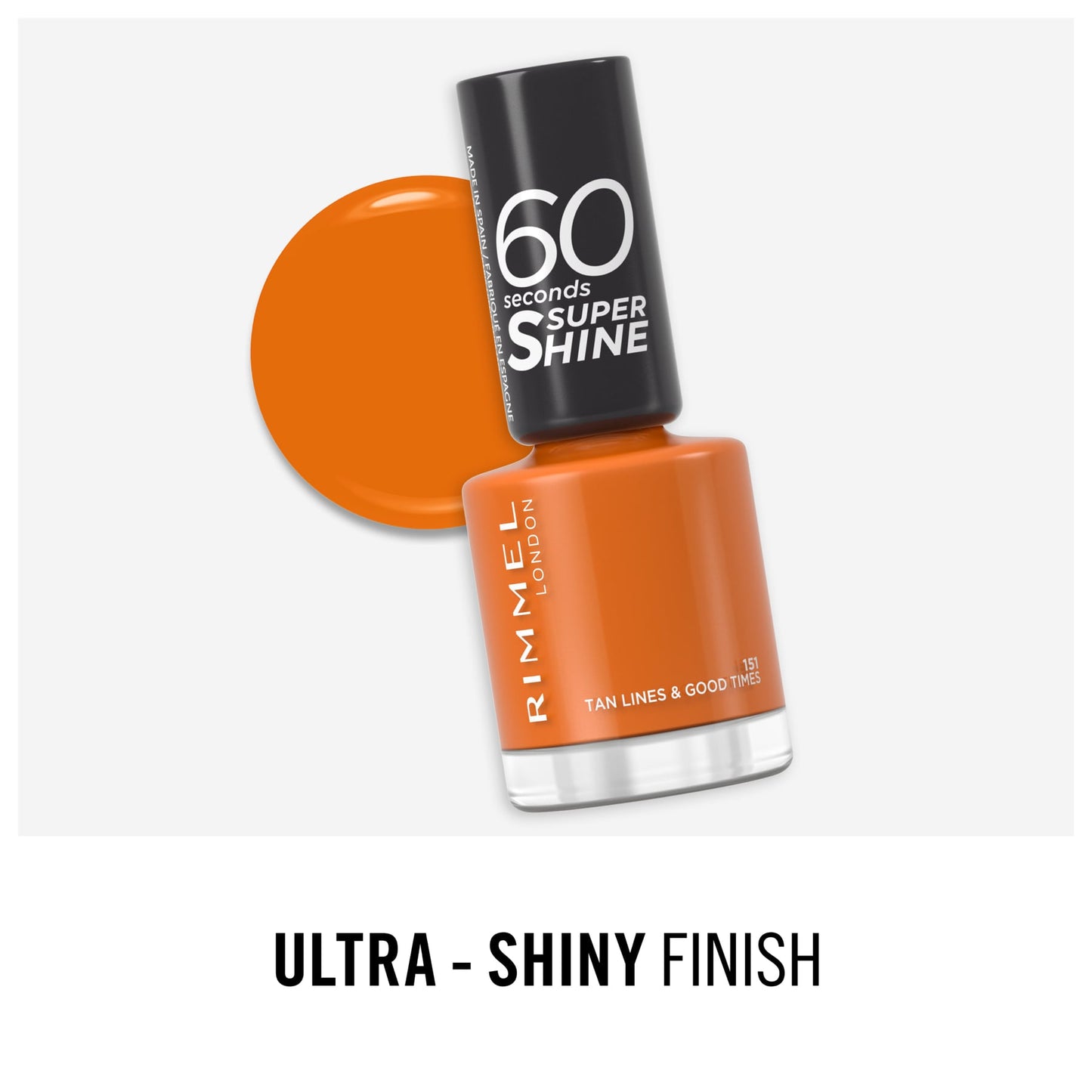 60 Seconds Super Shine Nail Polish 8ml 151 Tan Lines & Good Times|8ml