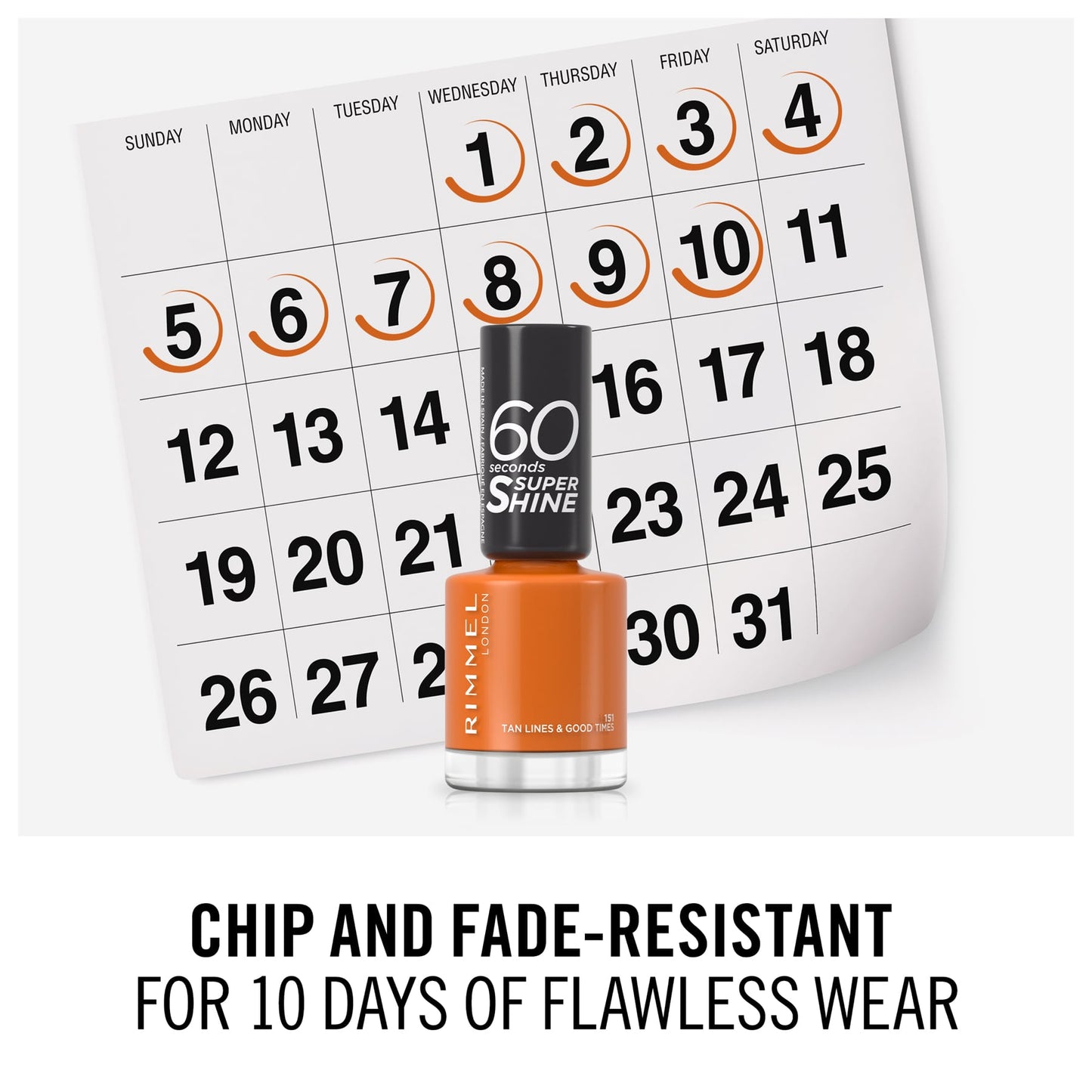 60 Seconds Super Shine Nail Polish 8ml 151 Tan Lines & Good Times|8ml