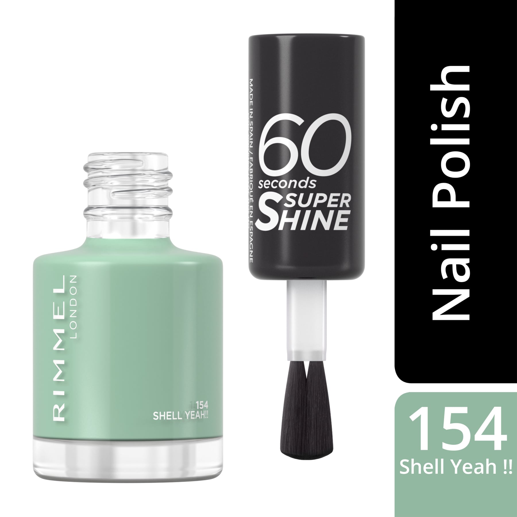 60 Seconds Super Shine Nail Polish 8ml 154 Shell Yeah!!|8ml