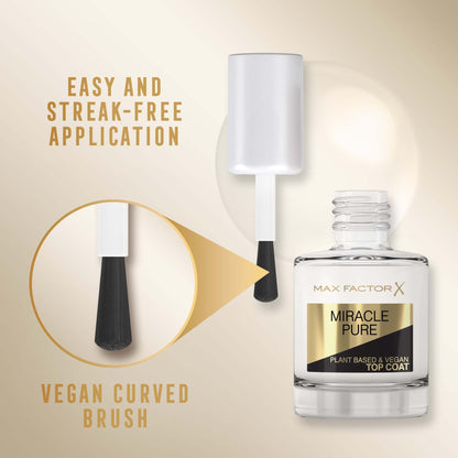 Max Factor Miracle Pure Nail Care Top Coat 12ml