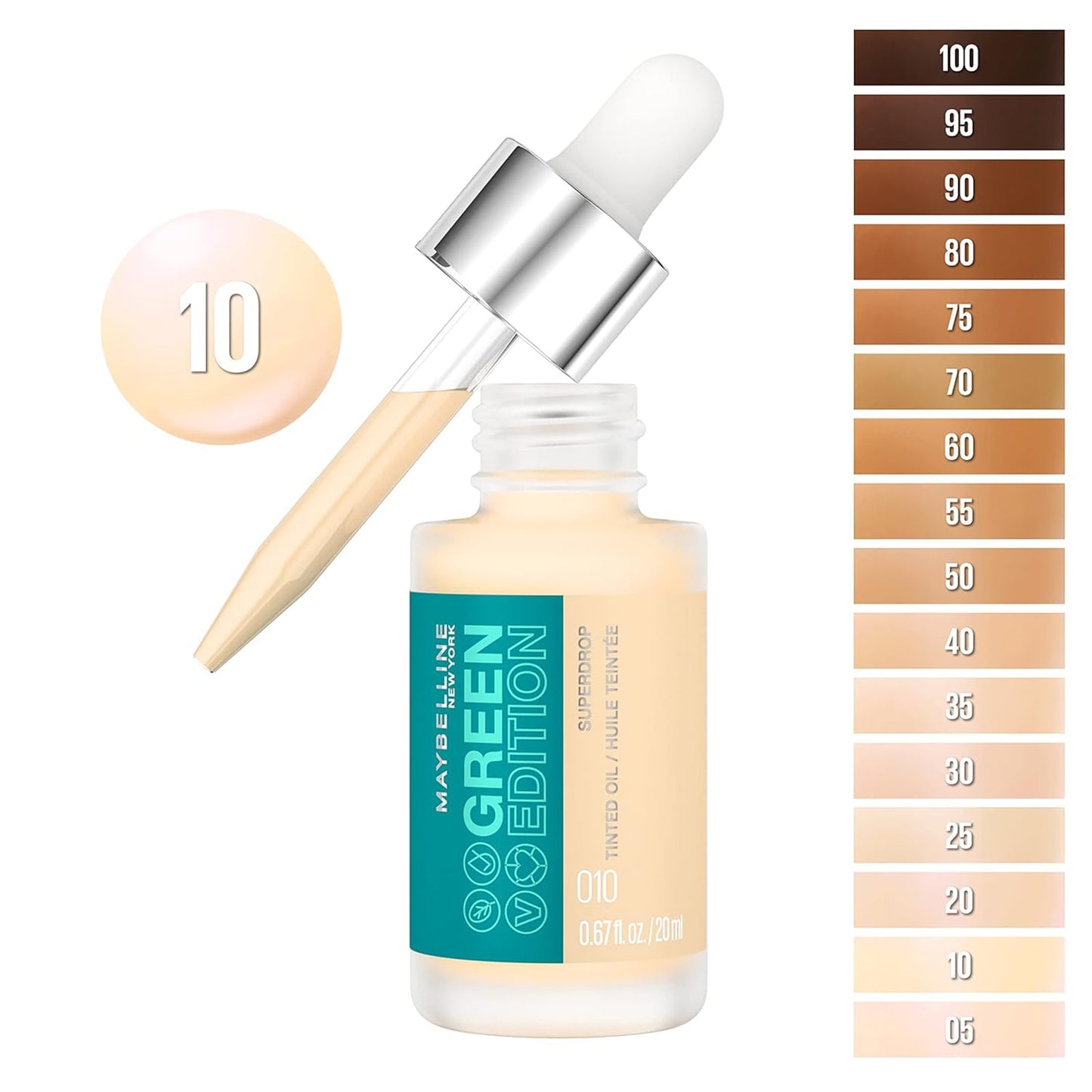 Maybelline Green Edition Superdrop Tinted Oil Foundation 20ml 20ml