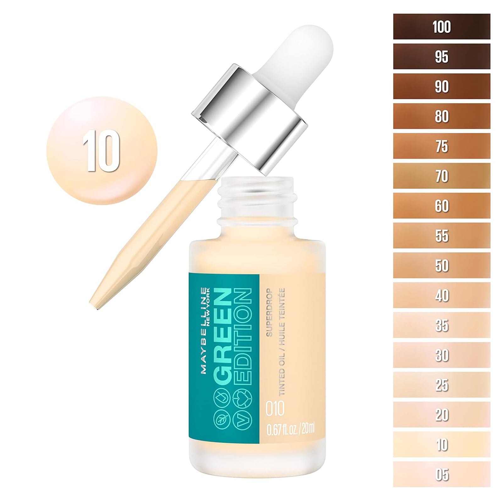 Maybelline Green Edition Superdrop Tinted Oil Foundation 20ml 20ml