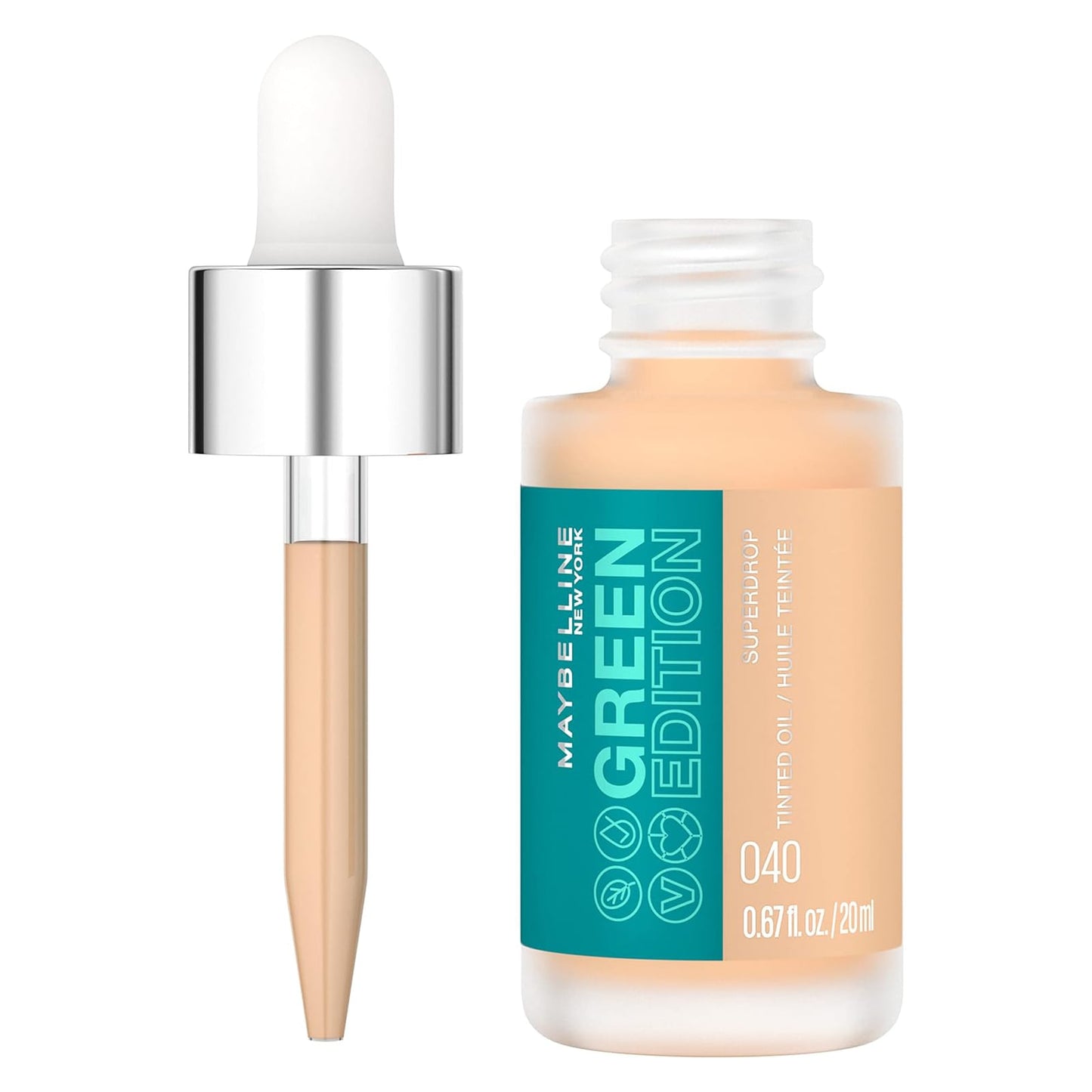 Maybelline Green Edition Superdrop Tinted Oil Foundation 20ml 40|20ml