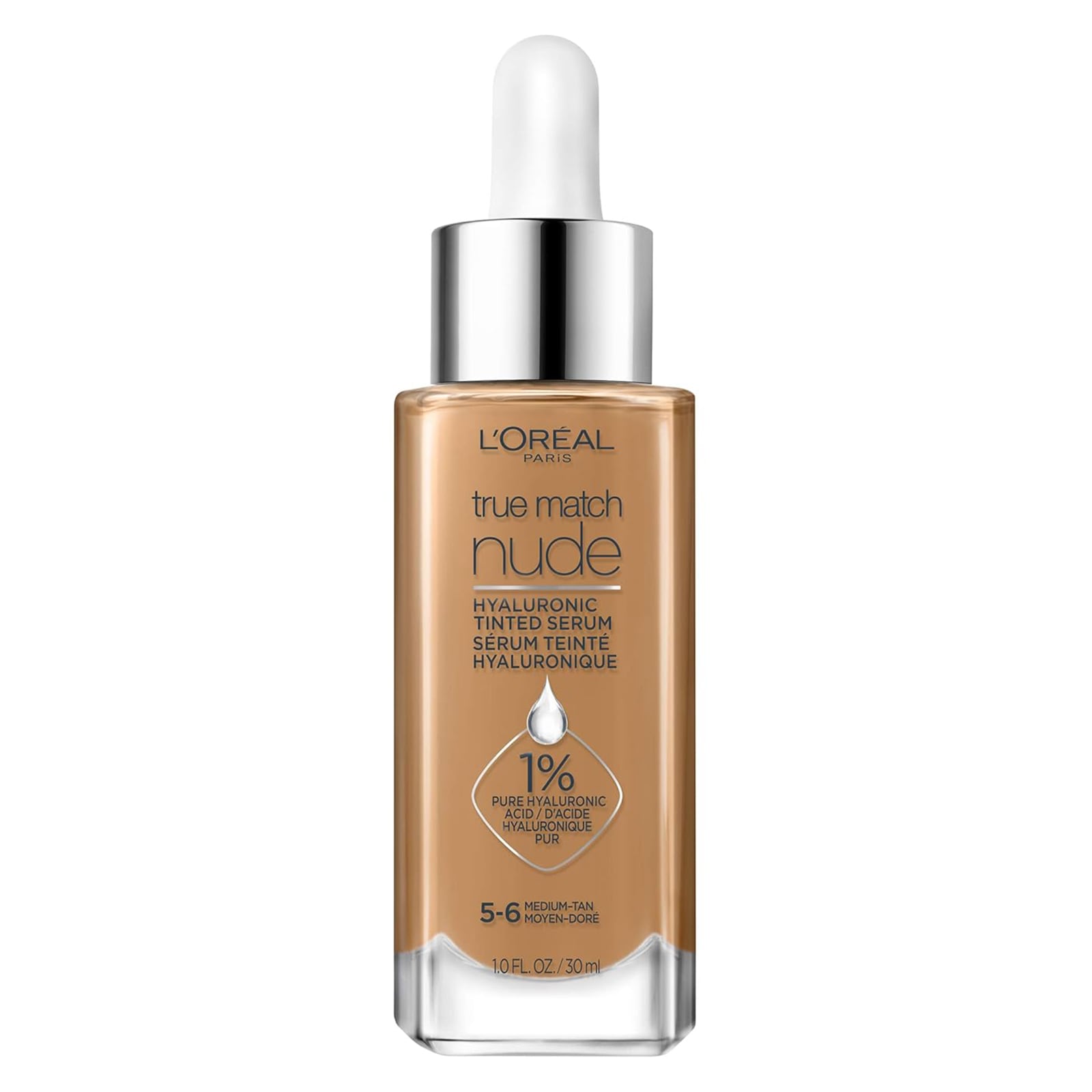 L'Oreal Paris True Match Nude Plumping Tinted Serum Foundation Medium Tan