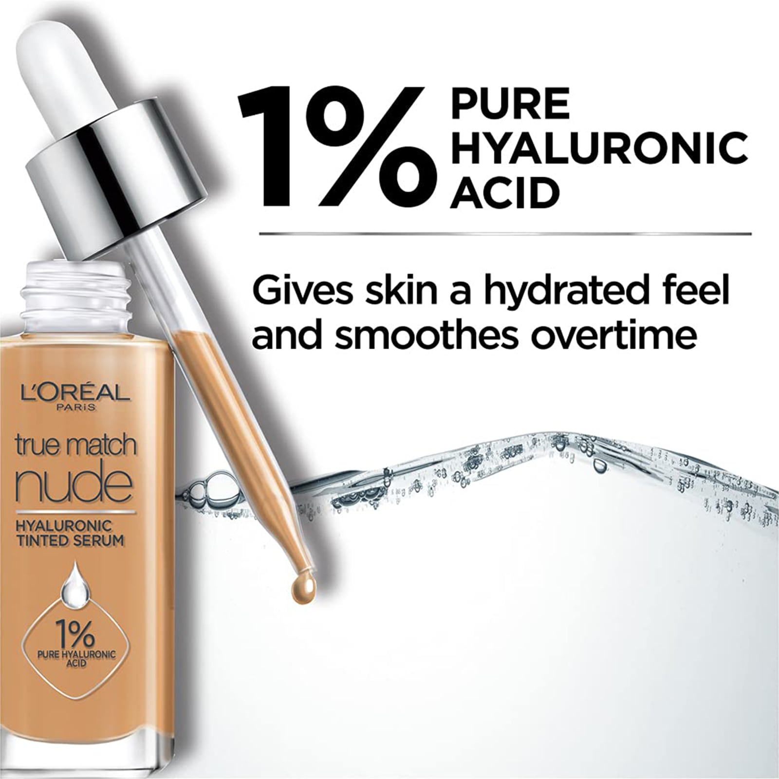 L'Oreal Paris True Match Nude Plumping Tinted Serum Foundation Medium Tan