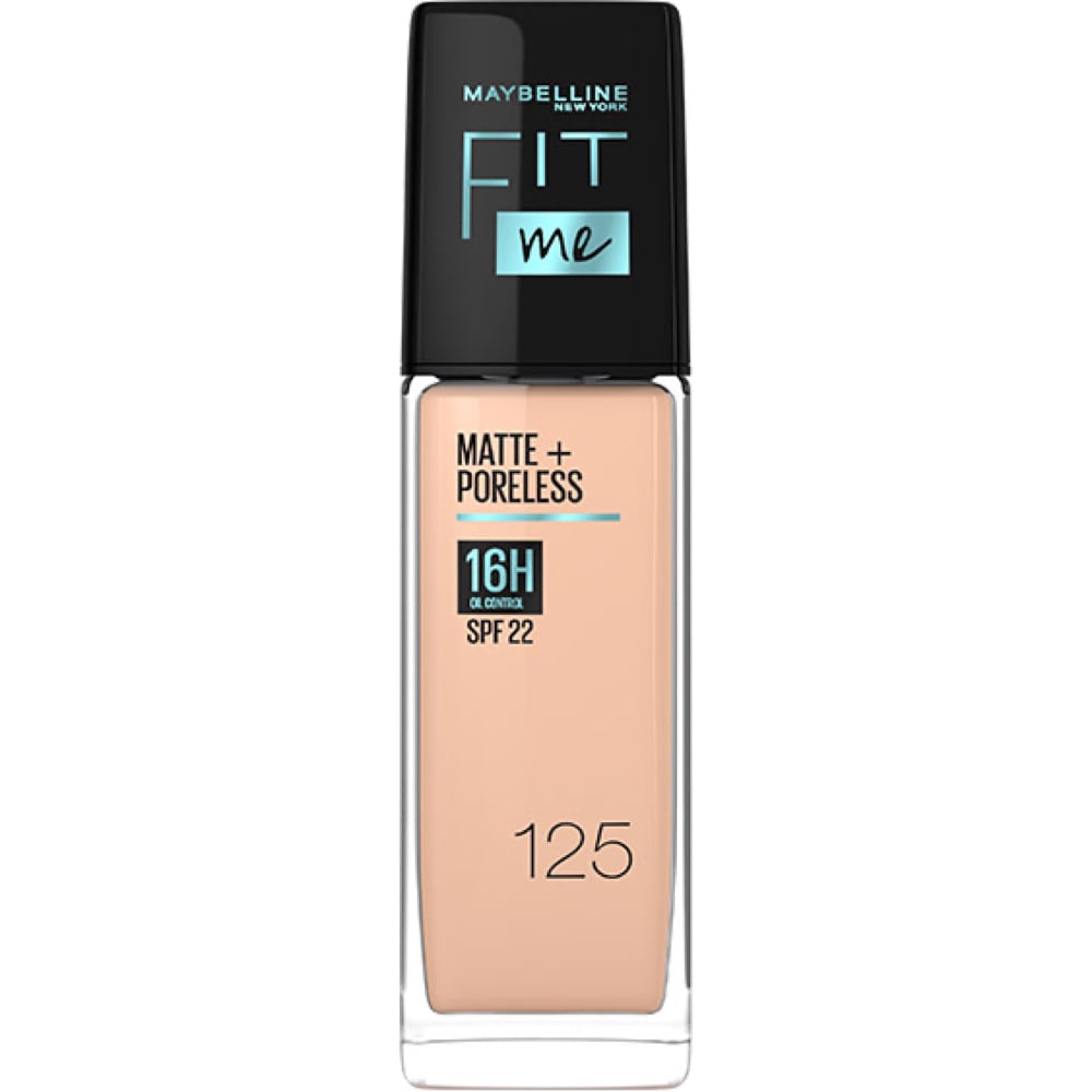 Maybelline Fit Me Matte+Poreless Liquid Foundation with SPF22 30ml 125|30ml