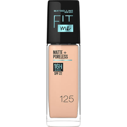 Maybelline Fit Me Matte+Poreless Liquid Foundation with SPF22 30ml 125|30ml