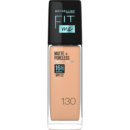 Maybelline Fit Me Matte+Poreless Liquid Foundation with SPF22 30ml 130|30ml