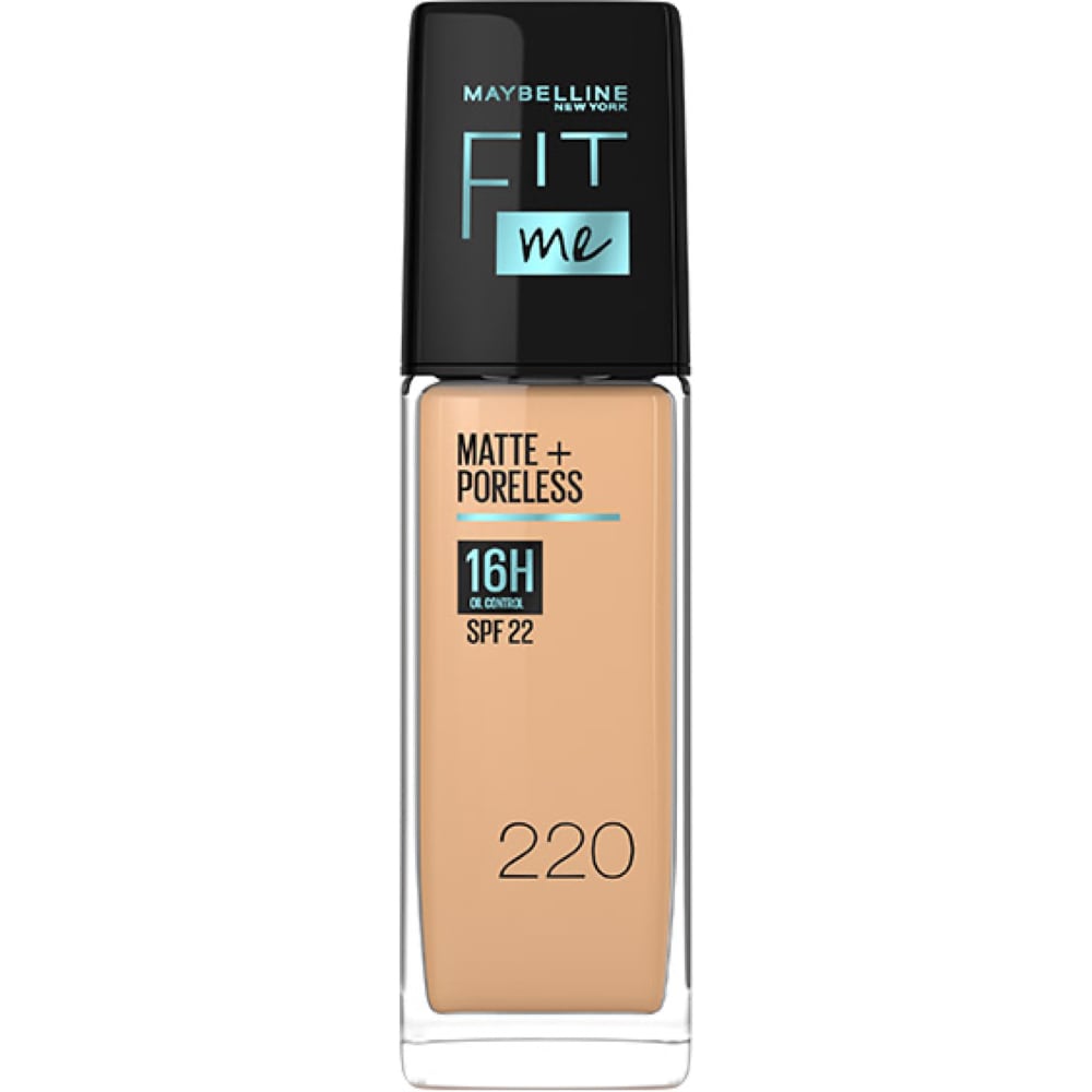 Maybelline Fit Me Matte+Poreless Liquid Foundation with SPF22 30ml 220|30ml