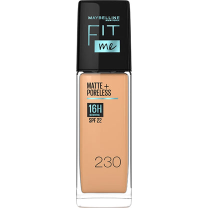 Maybelline Fit Me Matte+Poreless Liquid Foundation with SPF22 30ml 230|30ml