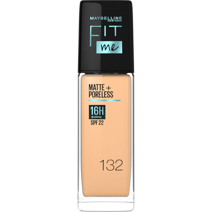 Maybelline Fit Me Matte+Poreless Liquid Foundation with SPF22 30ml