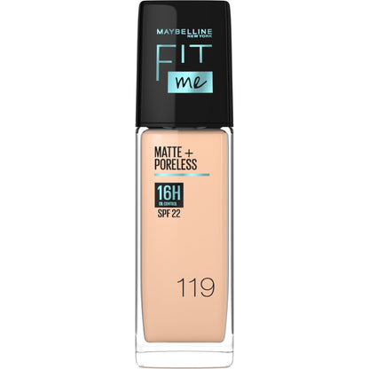 Maybelline Fit Me Matte+Poreless Liquid Foundation with SPF22 30ml 119|30ml