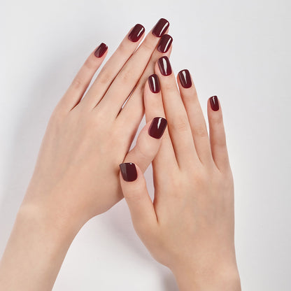 Magic Press Press-on Nails Burgundy Plum