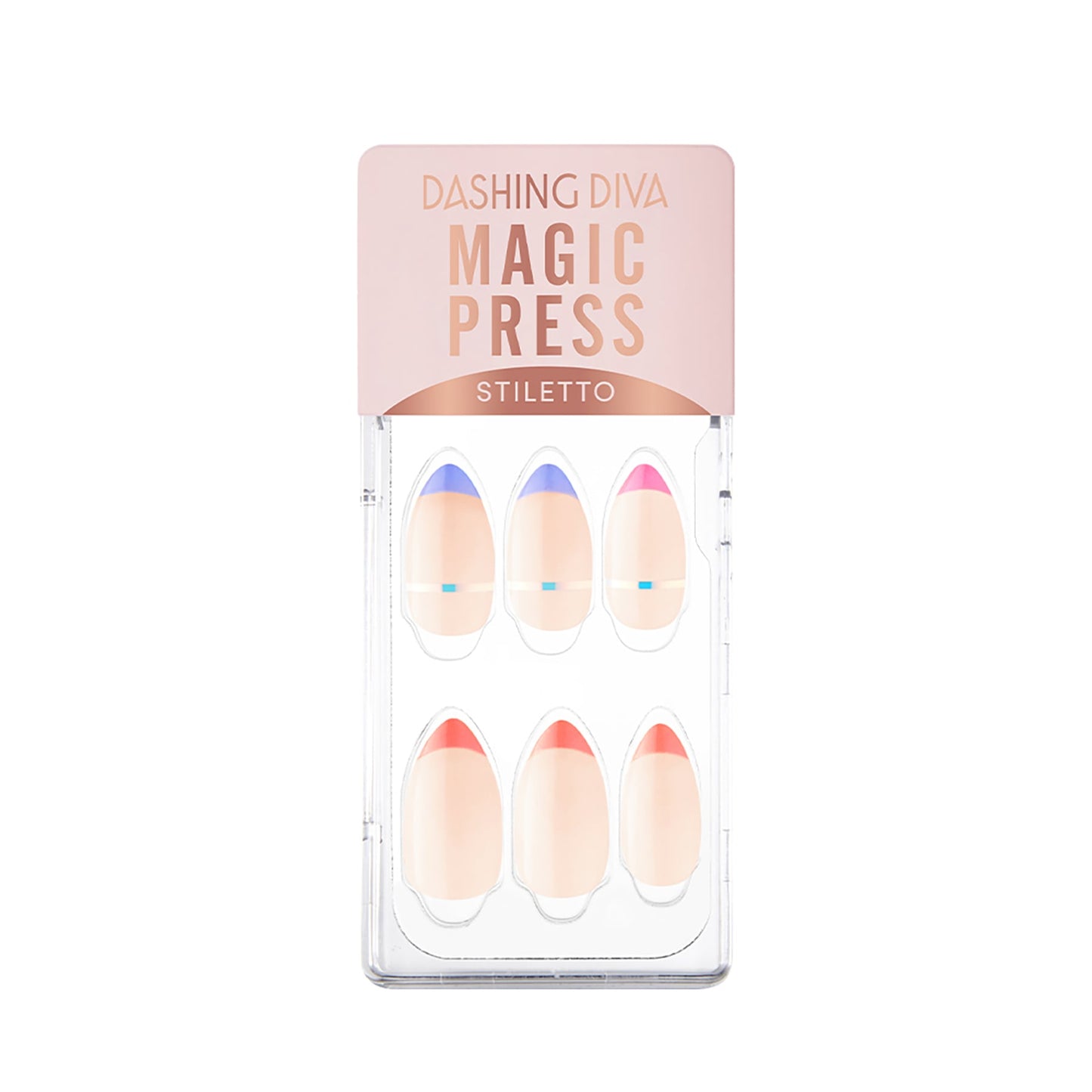 Magic Press Press-on Nails Neon Edge French