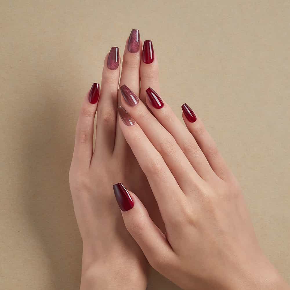 Magic Press Press-on Nails Wine Sorbet