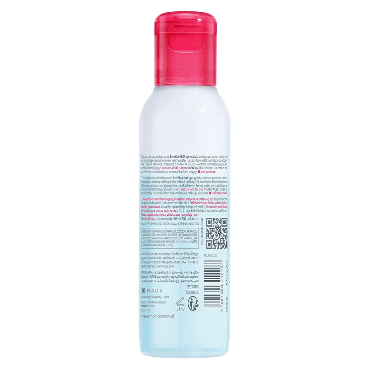 Sensibio H2O Eye Makeup Remover 125ml 125ml