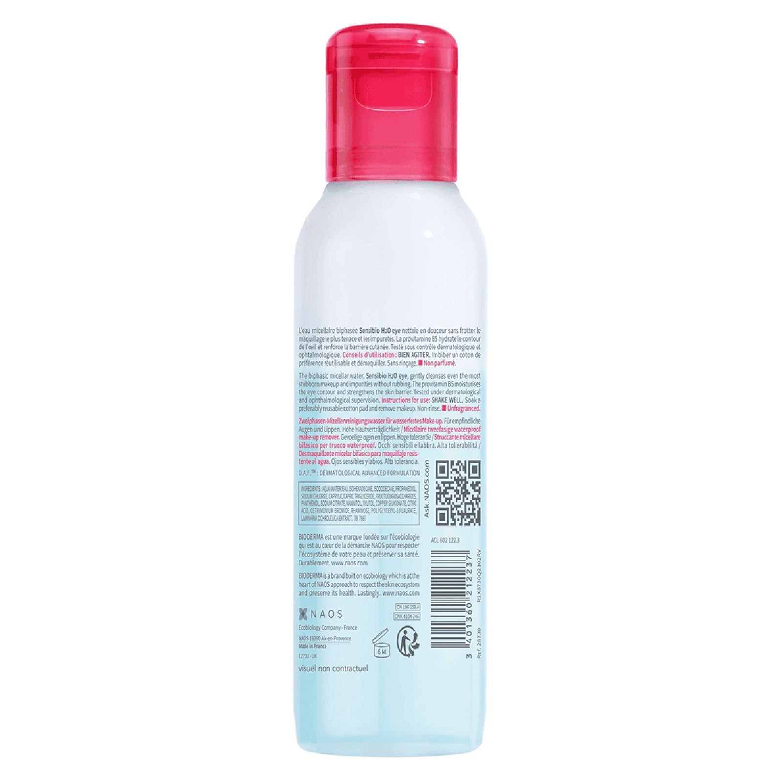 Sensibio H2O Eye Makeup Remover 125ml 125ml