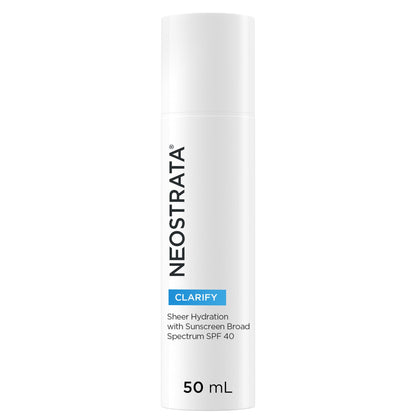 Neostrata Clarify Sheer Hydration Sunscreen With Broad Spectrum SPF40 50ml