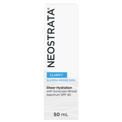 Neostrata Clarify Sheer Hydration Sunscreen With Broad Spectrum SPF40 50ml