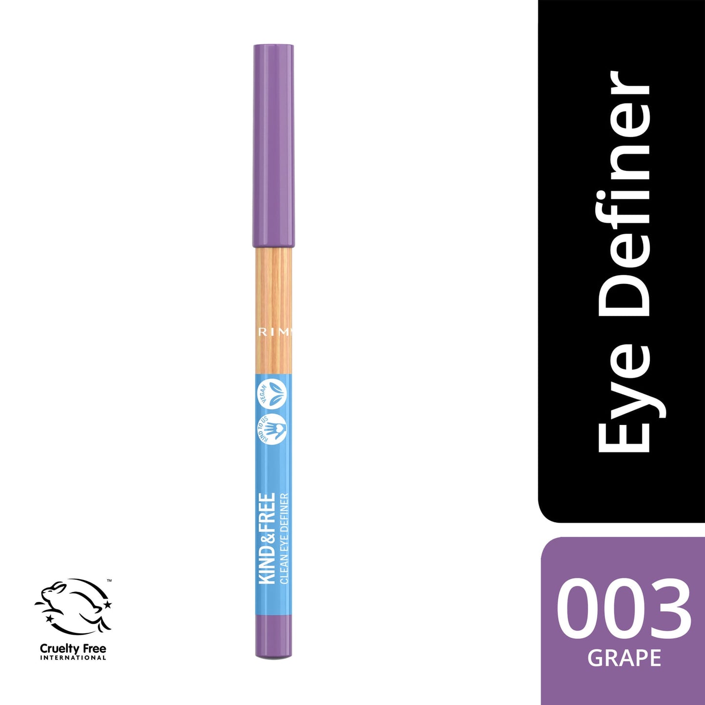 Kind & Free Clean Eyeliner Pencil 1.1g 003 Grape Lilac|1.1g