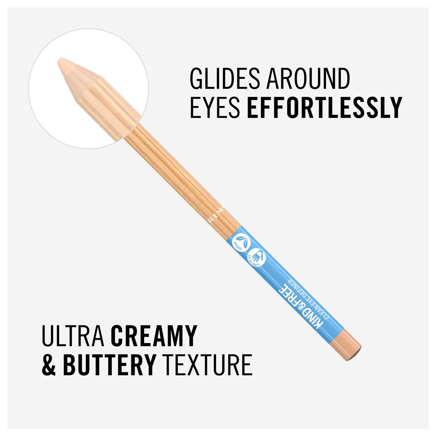 Kind & Free Clean Eyeliner Pencil 1.1g 005 Creamy White|1.1g