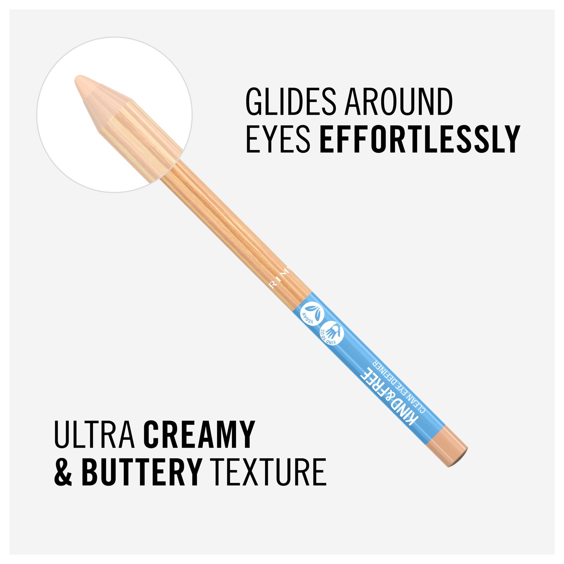 Kind & Free Clean Eyeliner Pencil 1.1g 005 Creamy White|1.1g