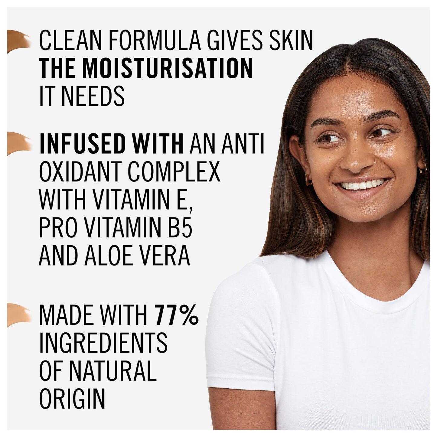 Kind & Free Moisturising Skin Tint Foundation 30ml Honey|30ml