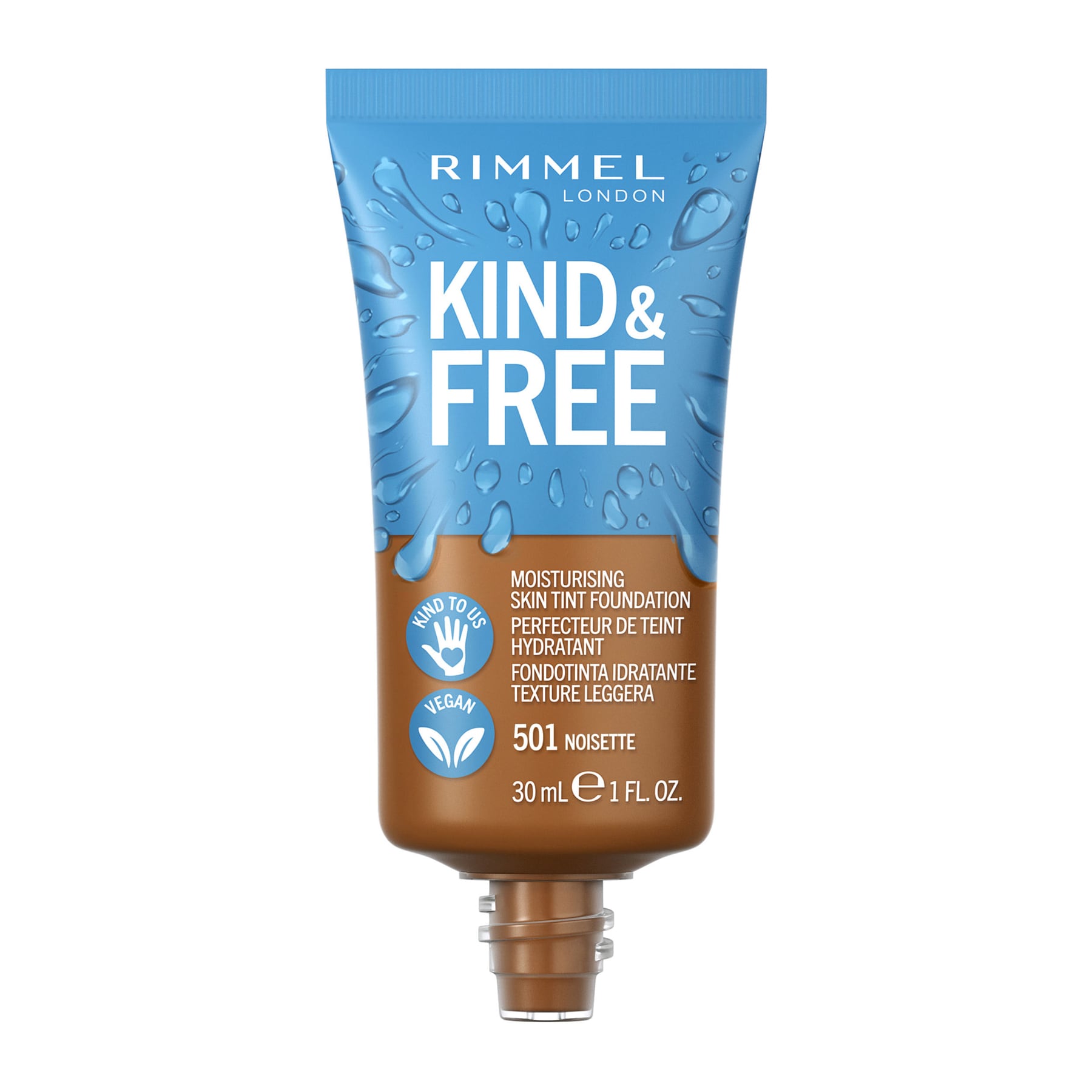 Kind & Free Moisturising Skin Tint Foundation 30ml Noisette|30ml