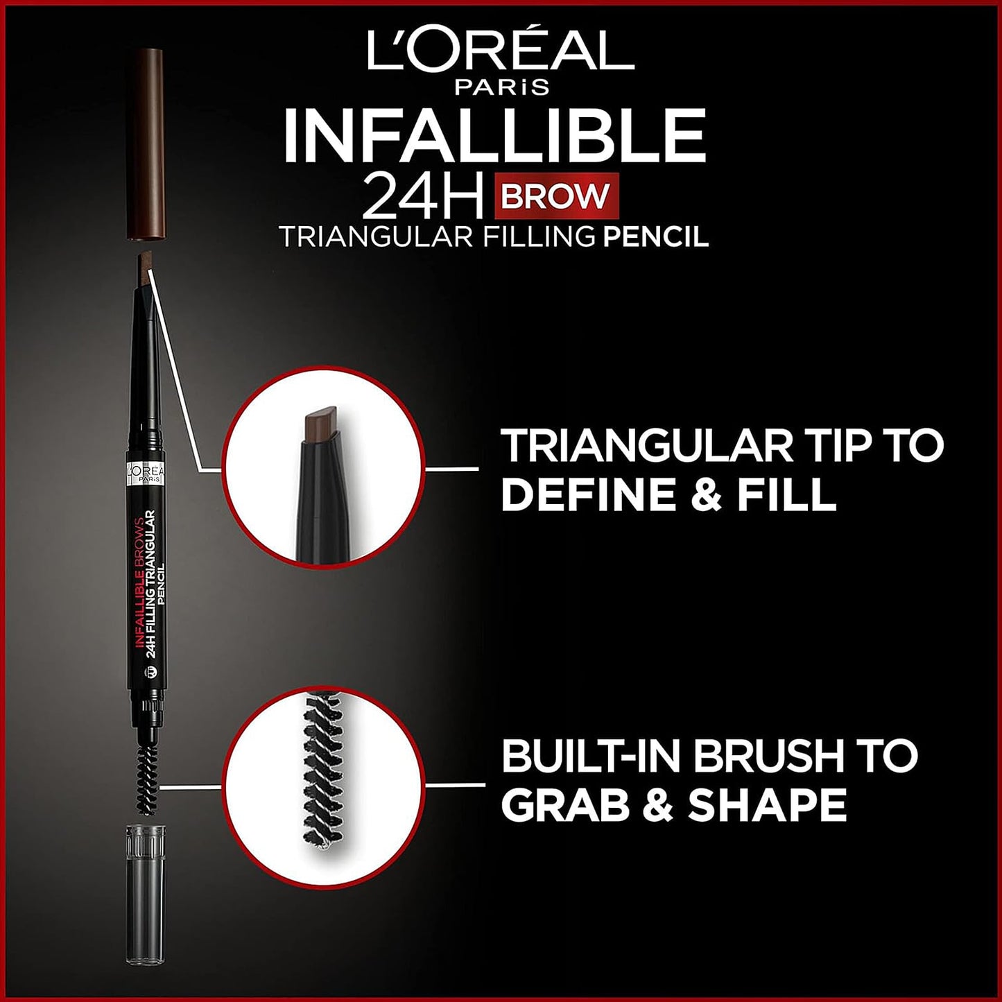 Infaillible Brows 24H Filling Triangular Pencil 5.0 Light Brunette 9.2g Light Brunette|9.2g