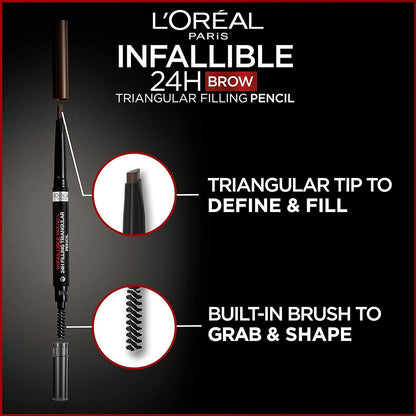 Infaillible Brows 24H Filling Triangular Pencil 5.0 Light Brunette 9.2g Light Brunette|9.2g