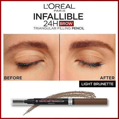 Infaillible Brows 24H Filling Triangular Pencil 5.0 Light Brunette 9.2g Light Brunette|9.2g