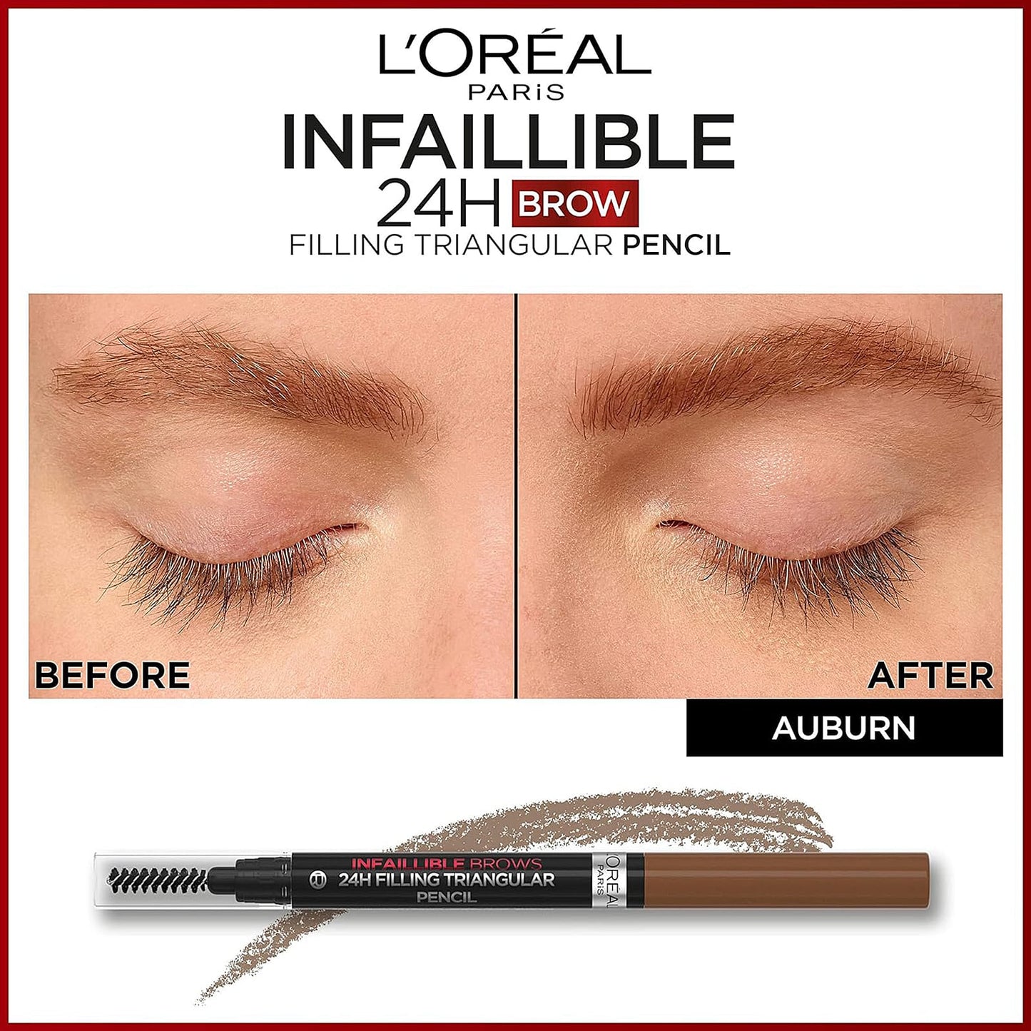 Infaillible Brows 24H Filling Triangular Pencil 9.2g Auburn|9.2g