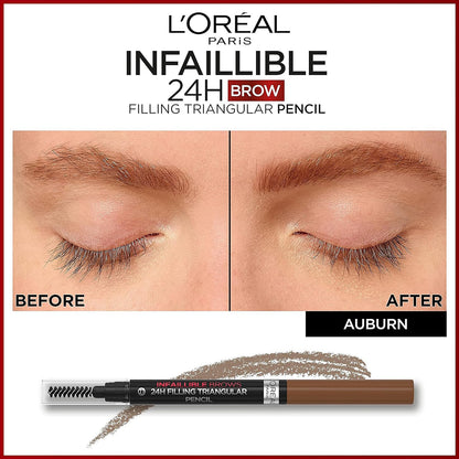 Infaillible Brows 24H Filling Triangular Pencil 9.2g Auburn|9.2g