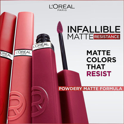 L'Oreal Paris Infallible Matte Resistance Liquid Lipstick 5ml Lazy Sunday|5ml