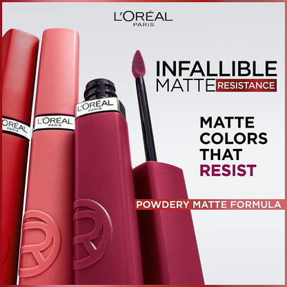 L'Oreal Paris Infallible Matte Resistance Liquid Lipstick 5ml Shopping Spree|5ml