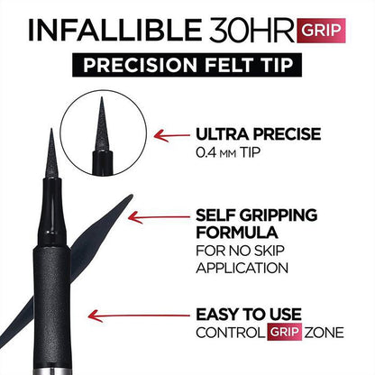 Infallible Precision Felt Eyeliner 01 Black 0.88ml Black|0.88ml