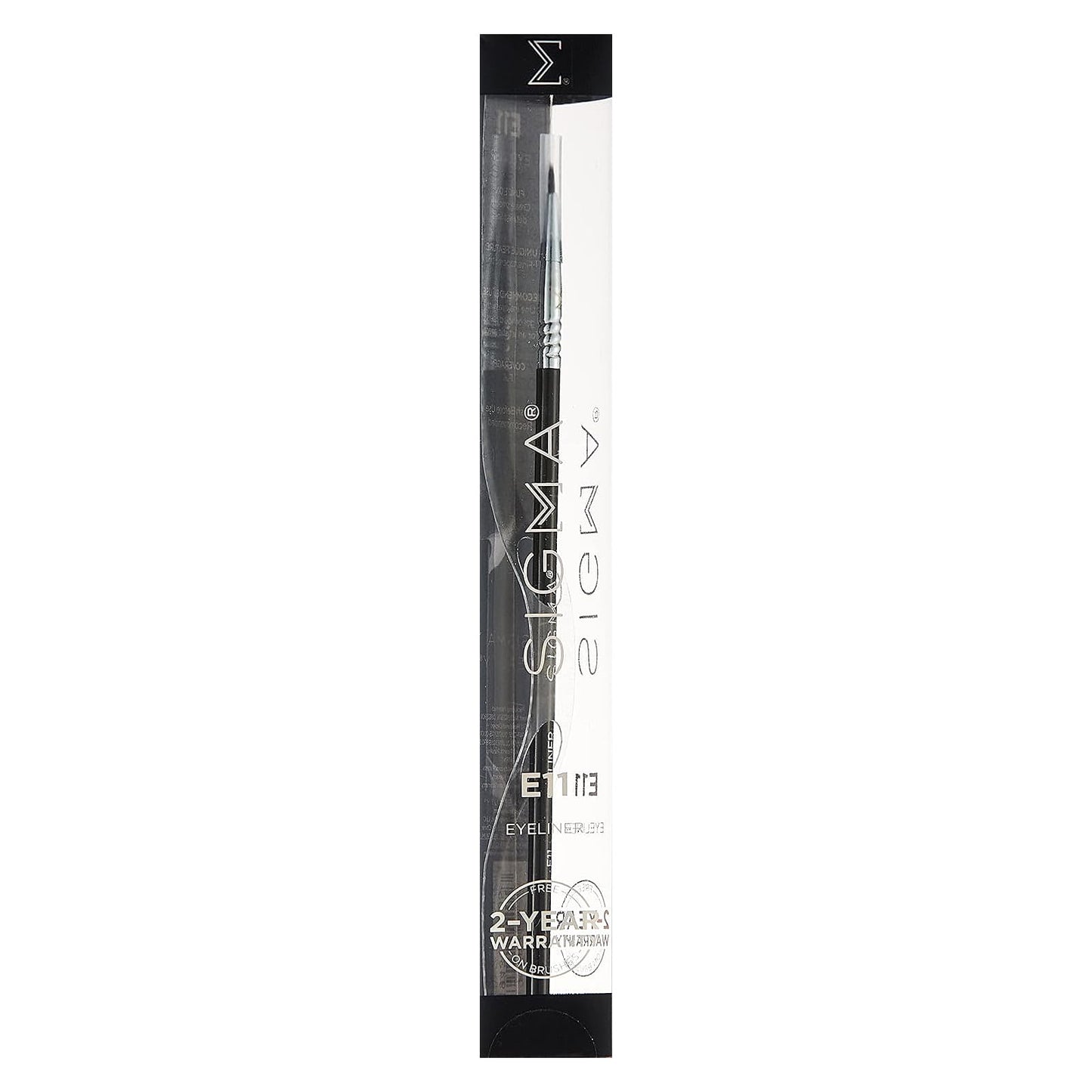 E11 Eye Liner Brush Black/Silver Black/Silver|1 Piece