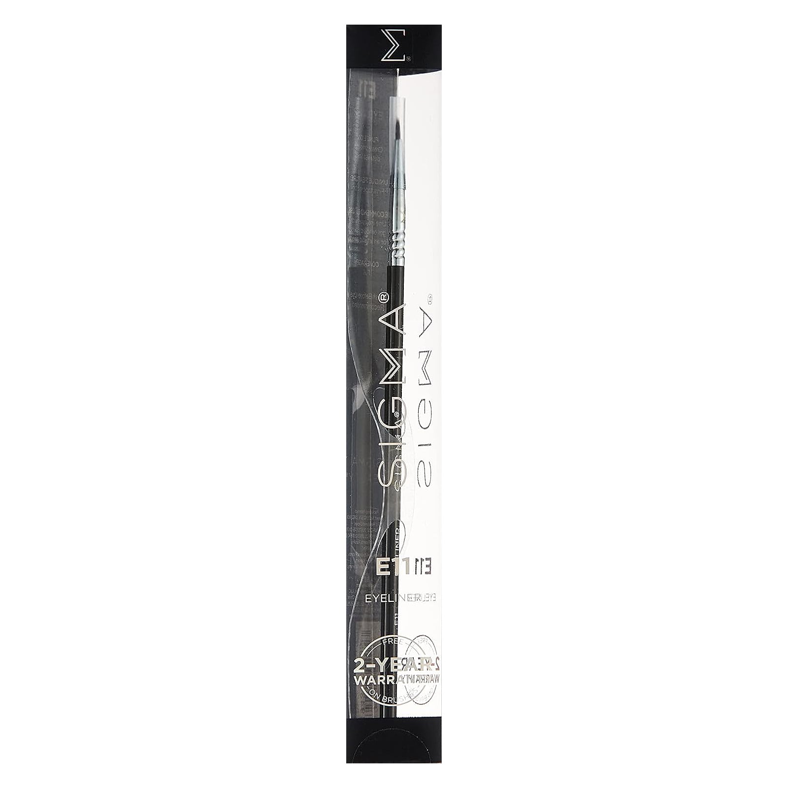 E11 Eye Liner Brush Black/Silver Black/Silver|1 Piece