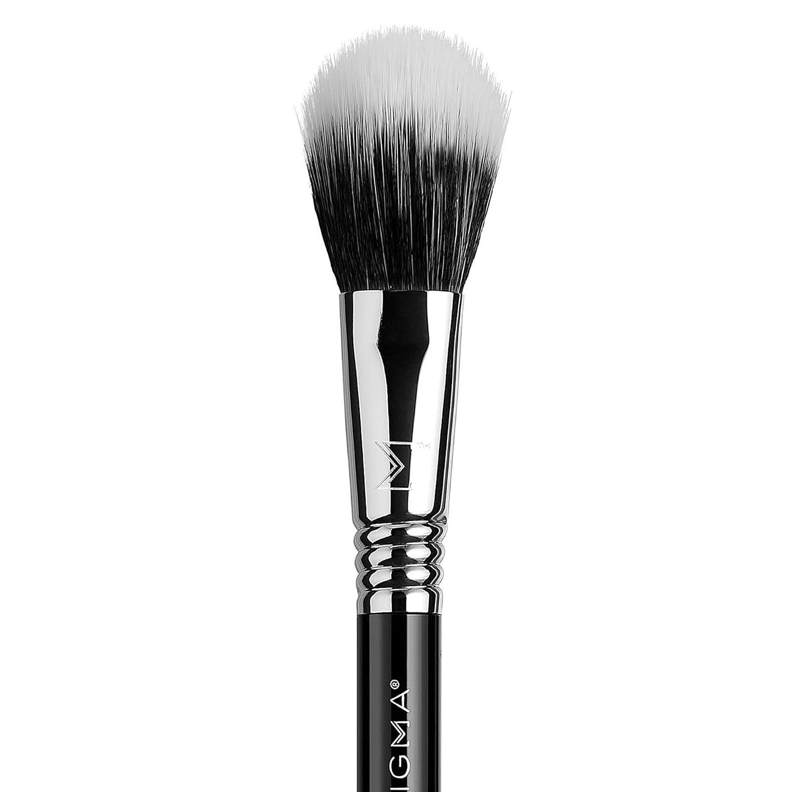 F15 Duo Fibre Powder Blush Brush Black/Silver Black/Silver|1 Piece