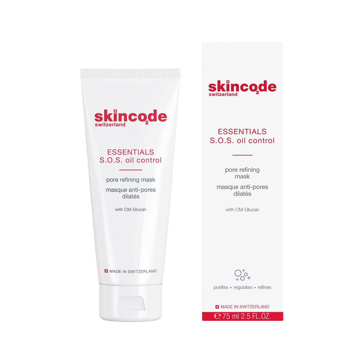 Skin Code Mask Skincode S.O.S. Oil Control Pore Refining Mask 75ml