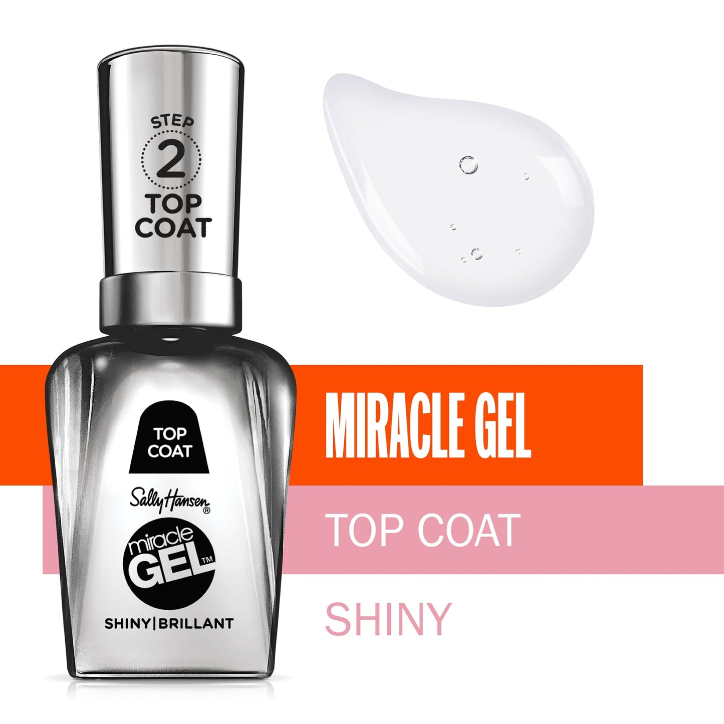 Sally Hansen Miracle Gel Nail Polish 15ml Shiny|15ml