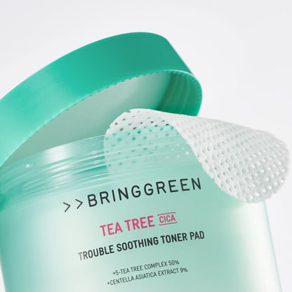 Bring Green Tea Tree Cica Trouble Soothing Toner Pads 150g